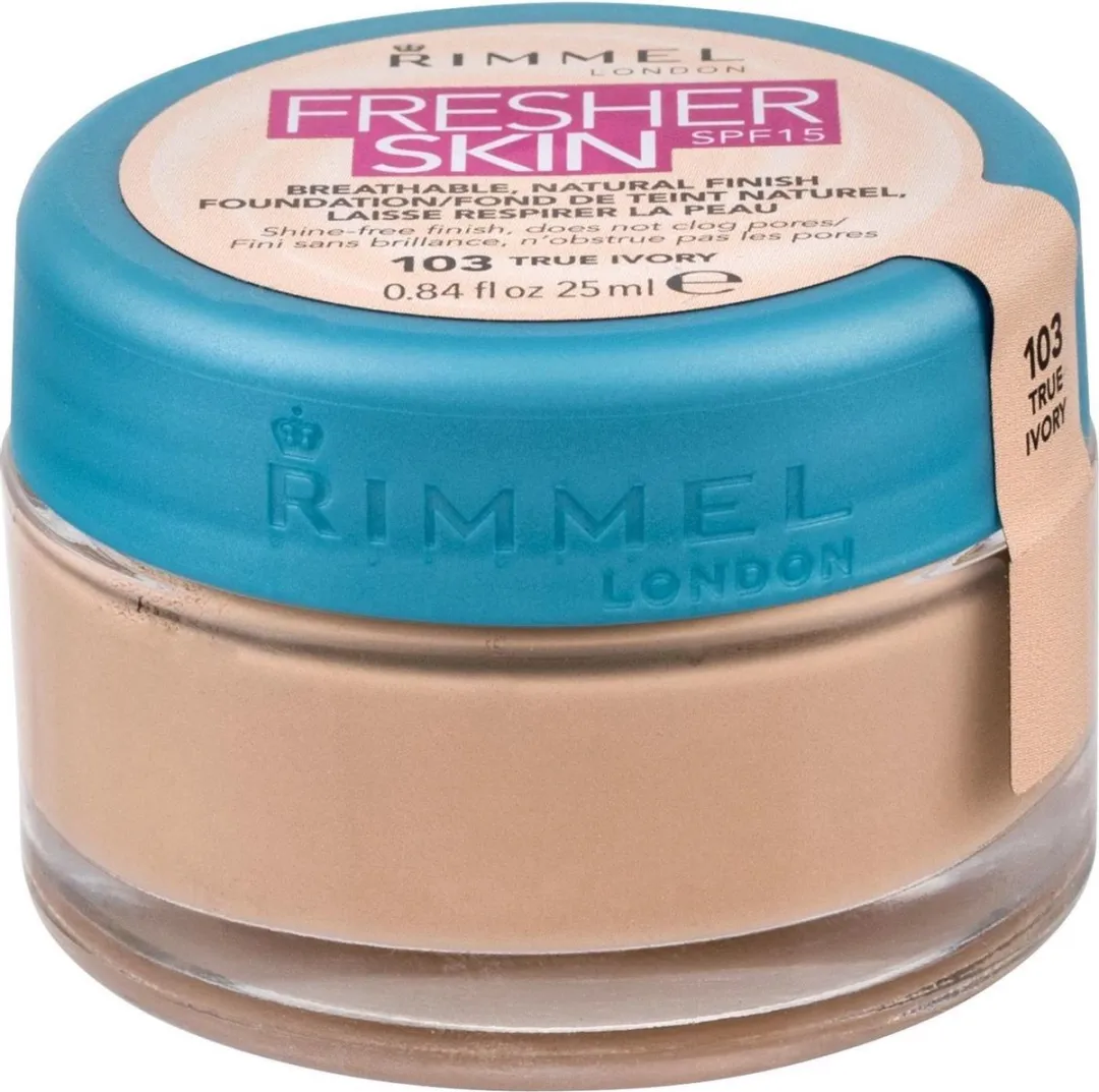 Rimmel London Fresher Skin Foundation 103 True Ivory