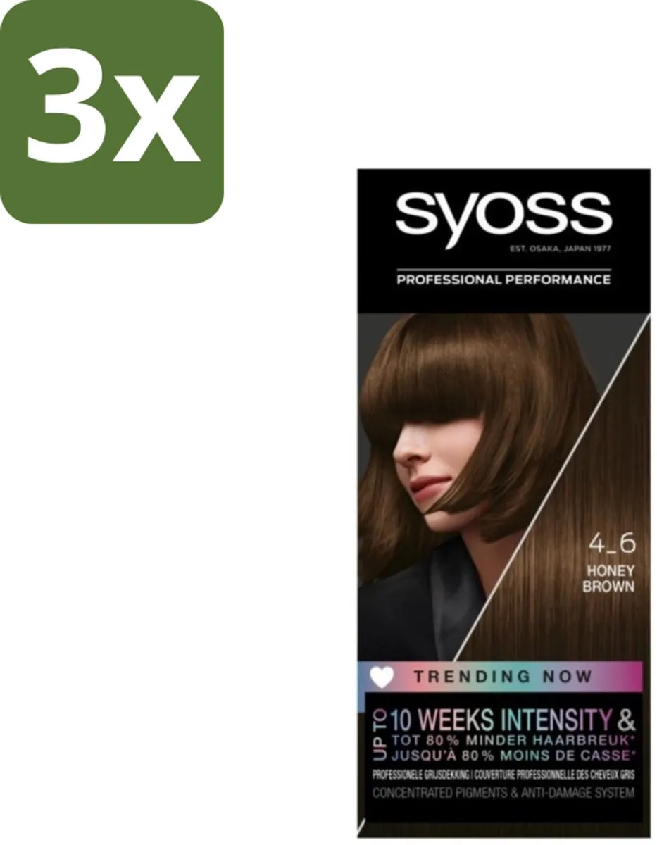 SYOSS Haarverf 4-6 Honey Brown