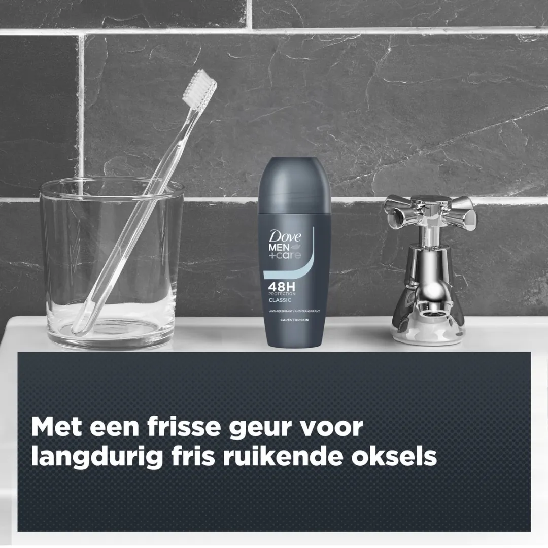 Dove Men+Care Anti-Transpirant Roller - 6x50ml Classic