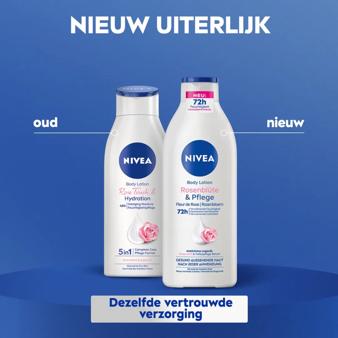 NIVEA Rozenbloem Bodylotion 400ml - 72H Hydraterend - afbeelding 6 van 6