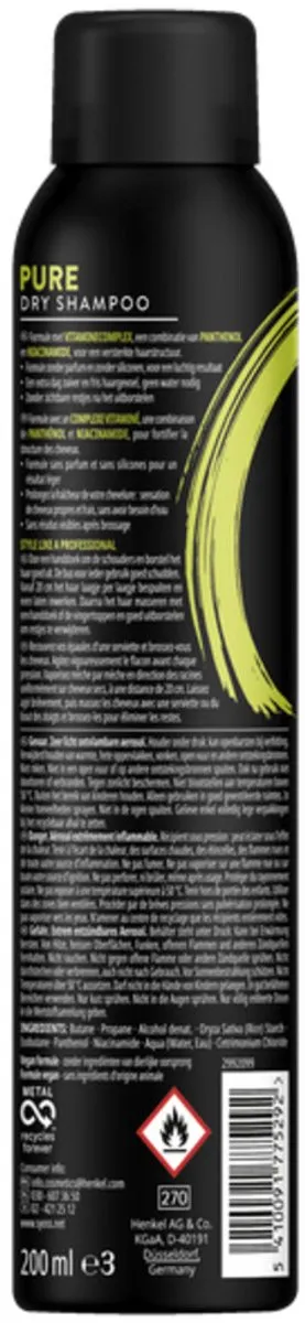 SYOSS Pure Fresh Droogshampoo 1200ml