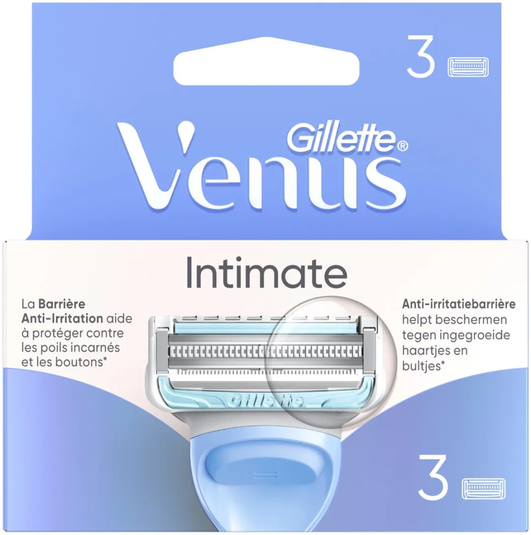 Gillette Venus Intieme Scheermesjes 3 Stuks - Wit