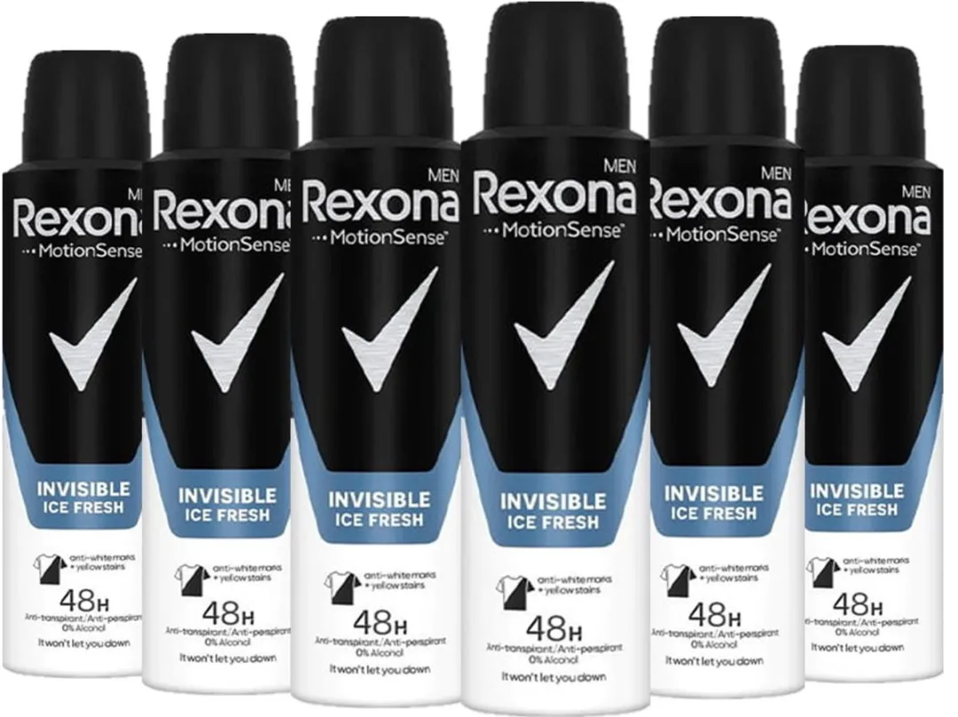 Rexona Men Invisible Ice Deo Spray - 6x150ml