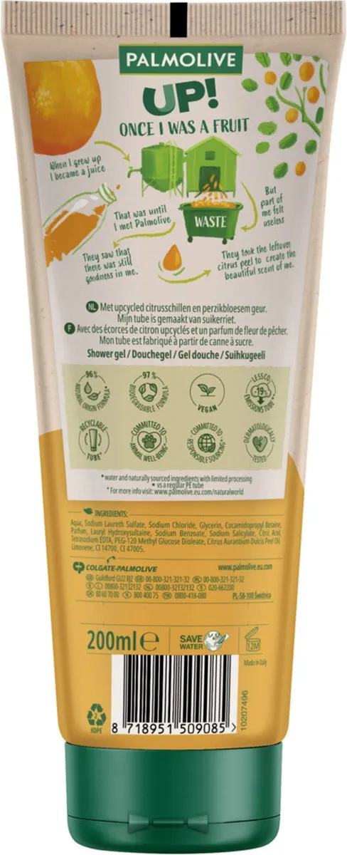 Palmolive Up! Douchegel Citrus & Peach 200ml