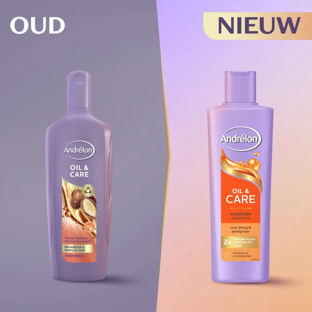 Andrélon Oil & Care Shampoo 250ml - 4 Stuks
