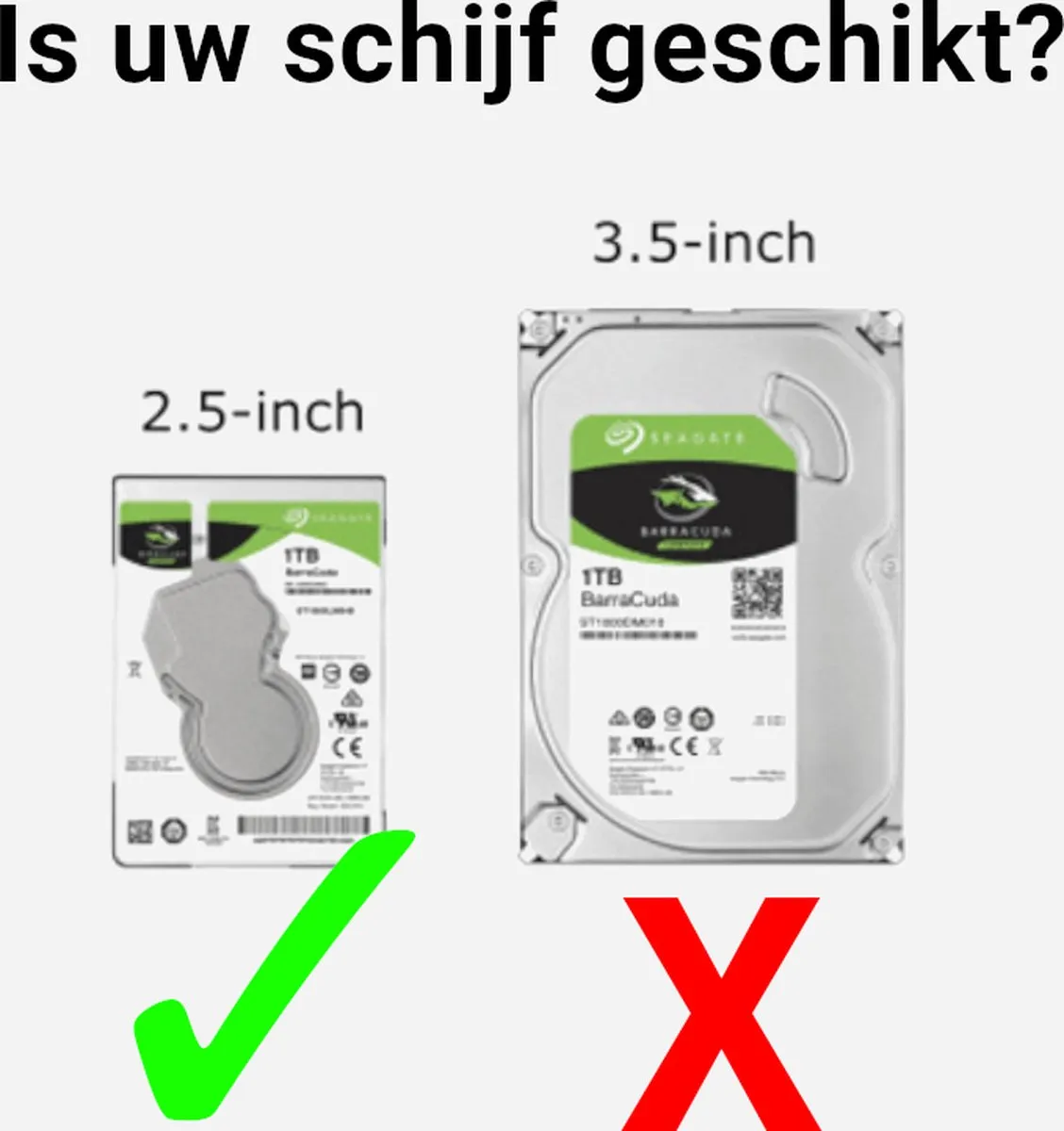 UGREEN 2,5" SATA HDD/SSD Behuizing USB3.0 - Zwart