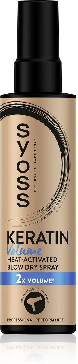Syoss Keratine Volume Heatprotection Spray 200ml - 6 Stuks