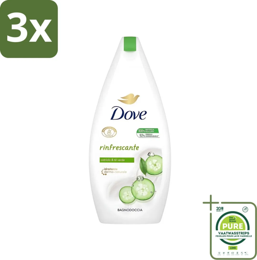 Dove Refreshing Douchegel Komkommer & Groene thee 1350ml