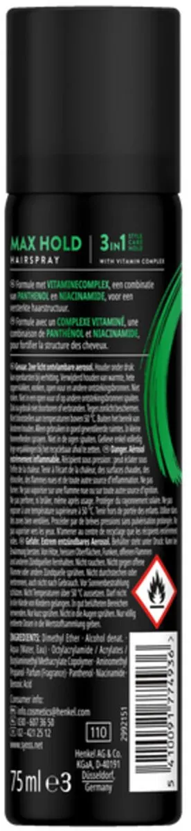 SYOSS Max Hold Haarspray 900ml