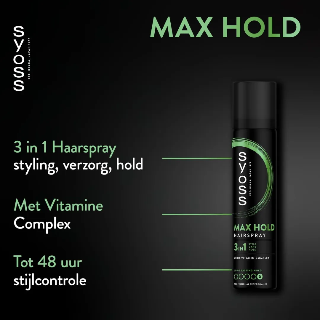 SYOSS Max Hold Haarspray 900ml