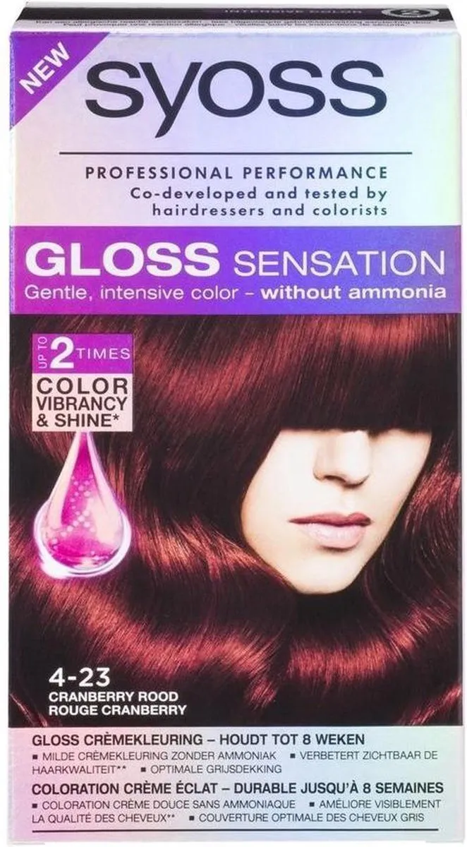 SYOSS Gloss Sensation Haarverf 4-23 Kastanje Rood 115ml