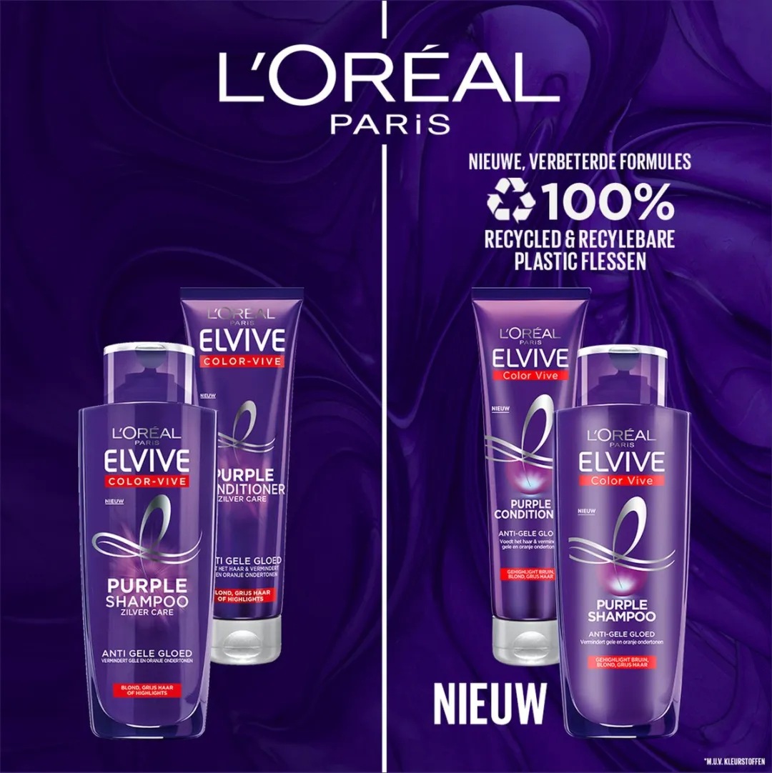 L'Oréal Paris Elvive Color Vive Purple Shampoo 200ml - Blond & Grijs