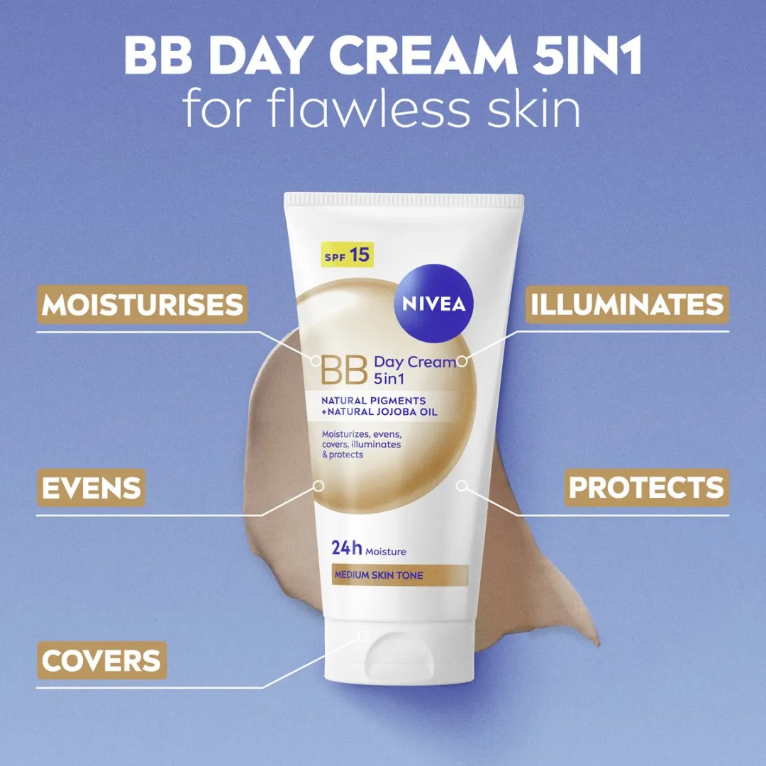 NIVEA Essentials 5in1 BB Dagcrème Medium SPF 15 - 150ml