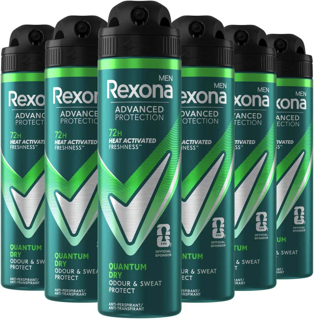 Rexona Men Advanced Protection Anti-Transpirant Spray 6x150ml