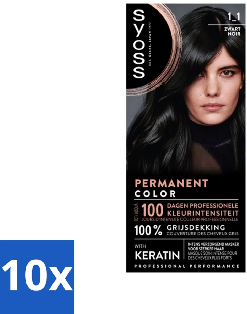 SYOSS Coloration 1-1 Zwart Haarverf