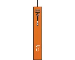 Gillette Proglide Handvat + 2 Scheermesjes - 5 Bladen - Zwart/Oranje