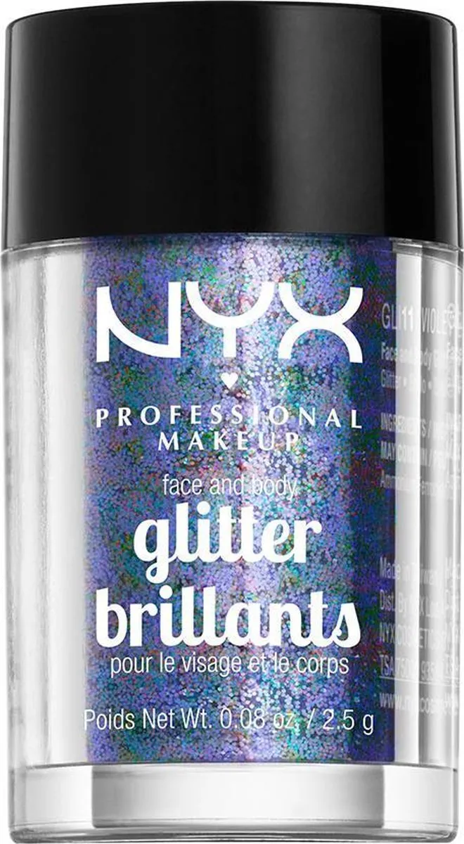 NYX Professional Makeup Face & Body Glitter Violet 2,5g