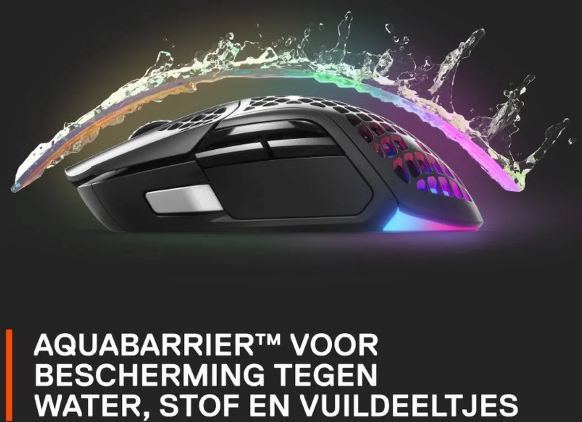 SteelSeries Aerox 5 - Draadloze Gaming Muis - Zwart