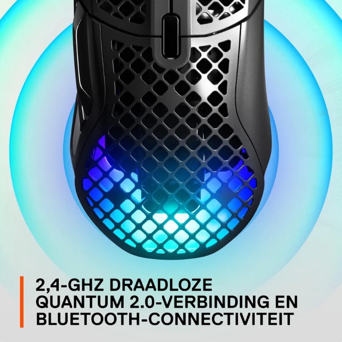 SteelSeries Aerox 5 - Draadloze Gaming Muis - Zwart