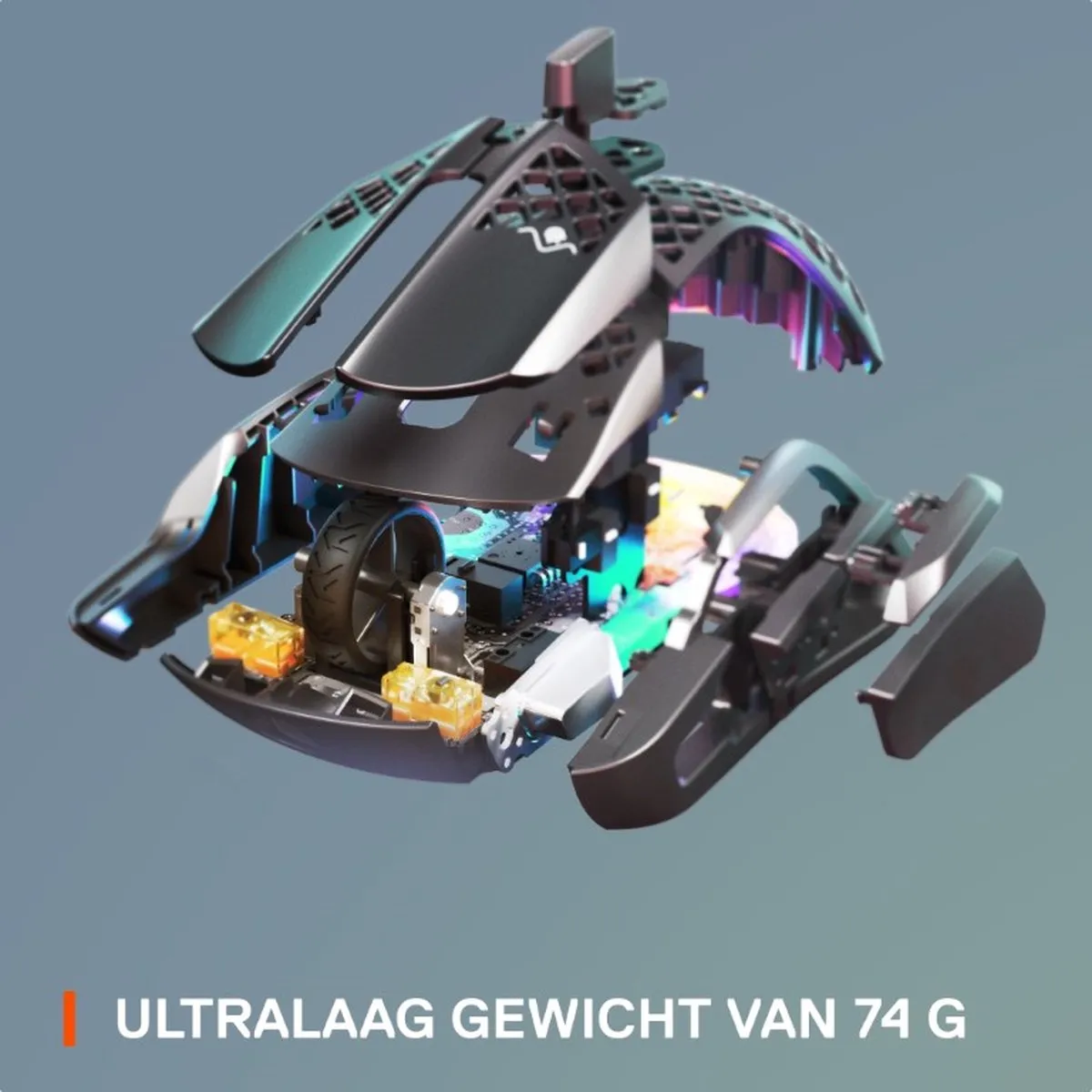SteelSeries Aerox 5 - Draadloze Gaming Muis - Zwart