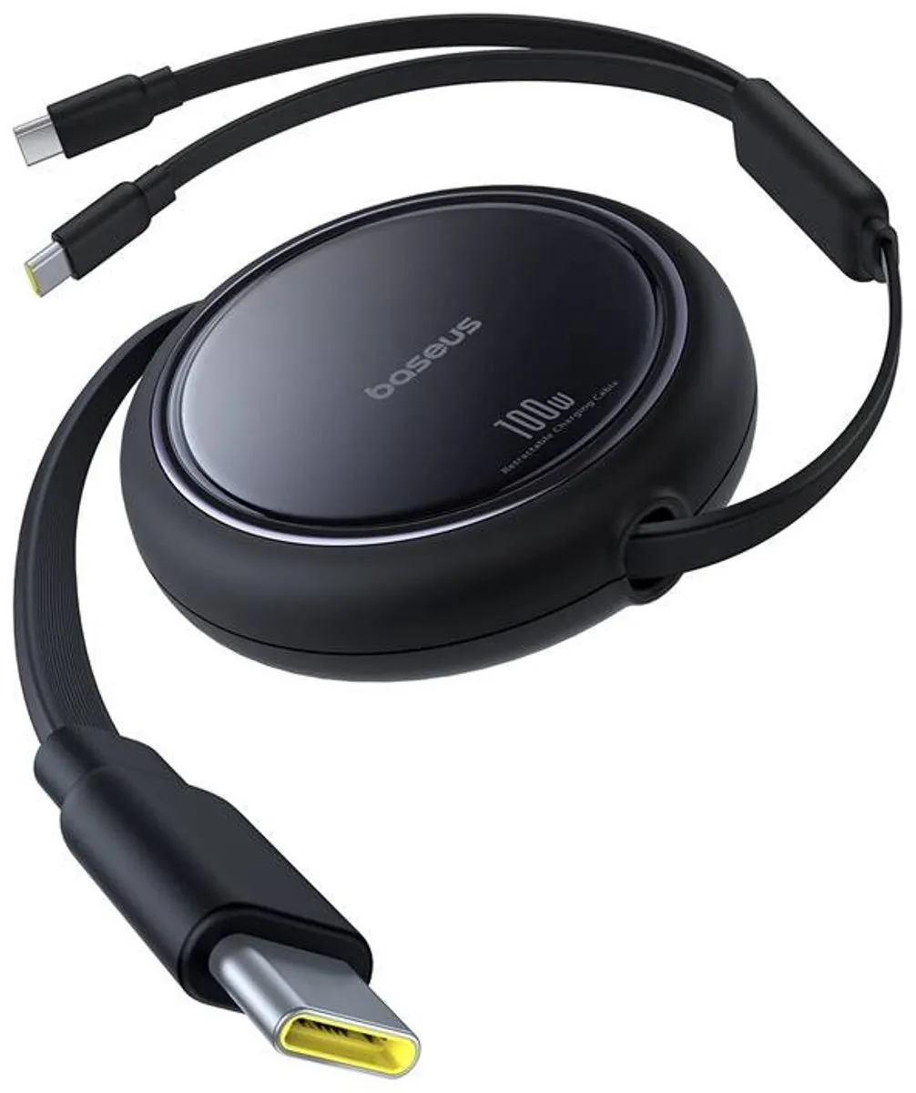 Baseus USB-C Kabel 2-in-1 100W 1m - Transparent