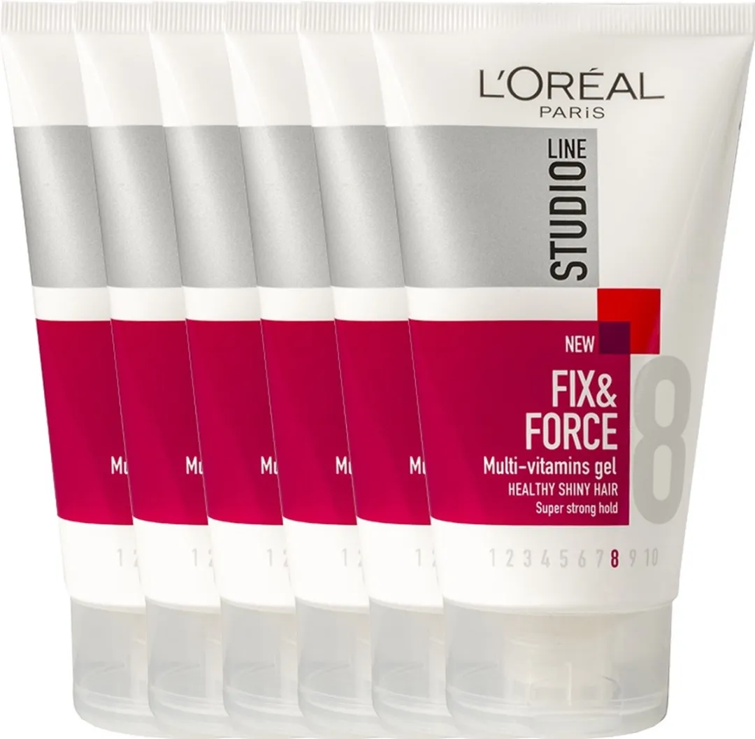 L'Oréal Paris Studio Line Fix & Force Super Sterke Gel 6x150ml