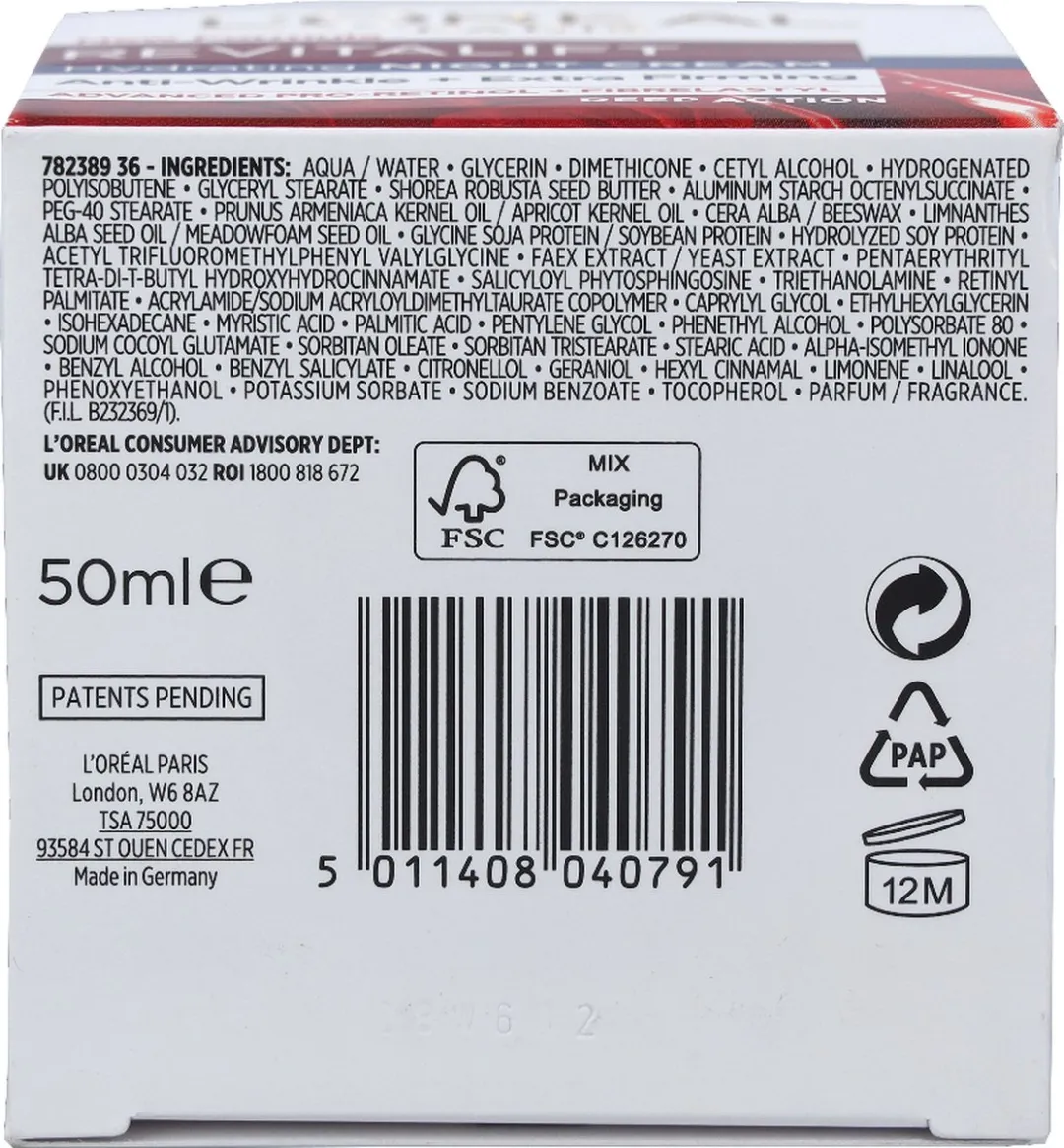 L'Oréal Paris Revitalift Nachtcrème 50ml - afbeelding 6 van 6
