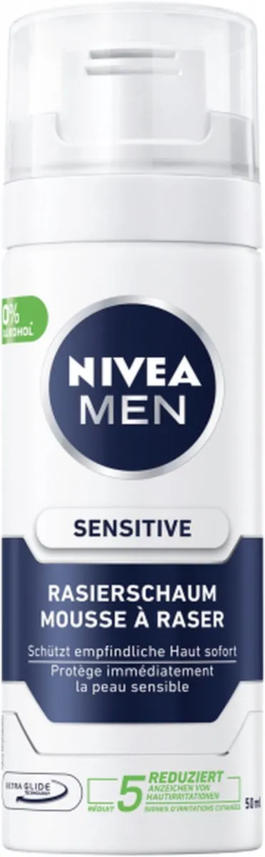 NIVEA Scheerschuim Sensitive 4x50ml - afbeelding 2 van 2