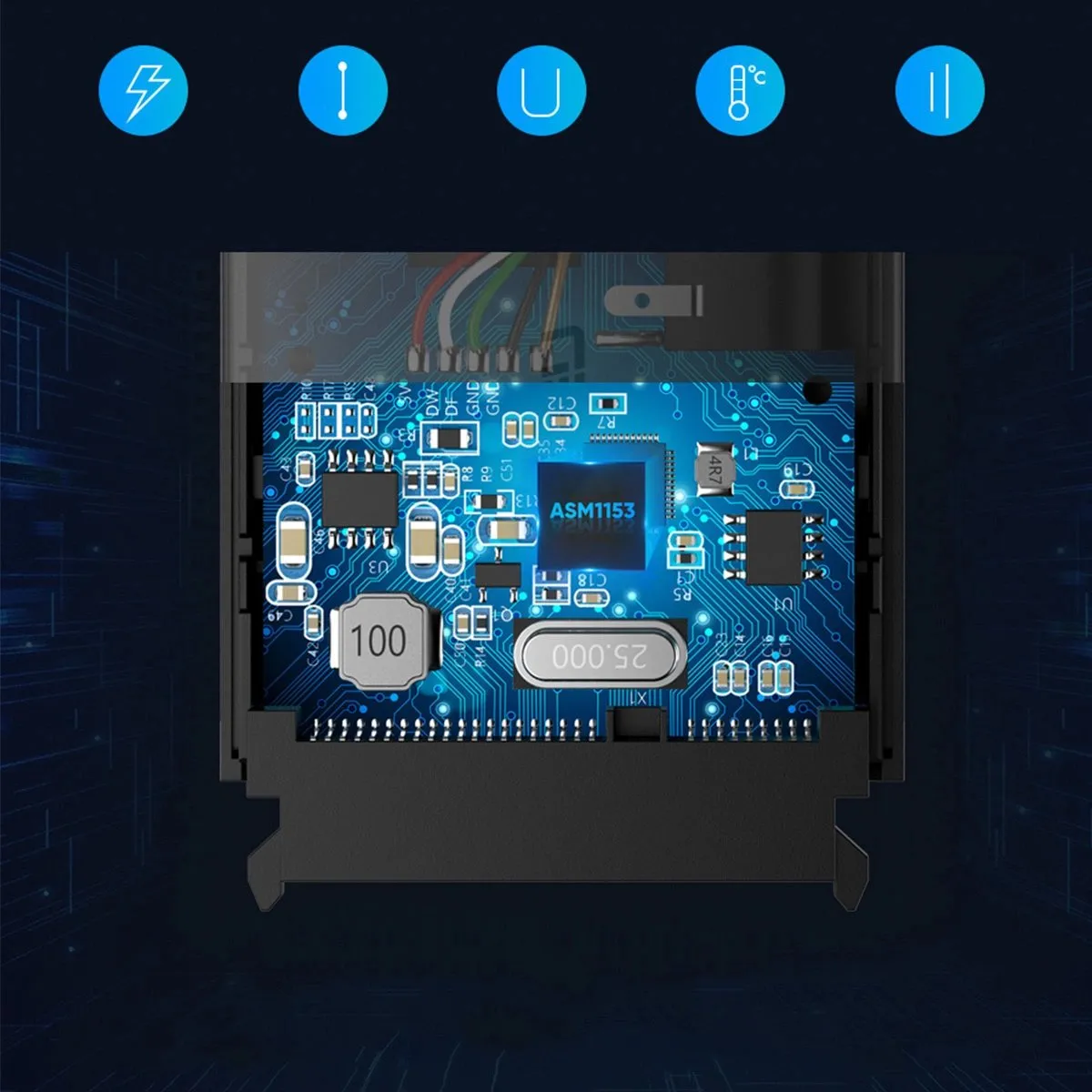 UGREEN USB3.0 SATA-adapter CM257 - 2.5/3.5 inch - Zwart