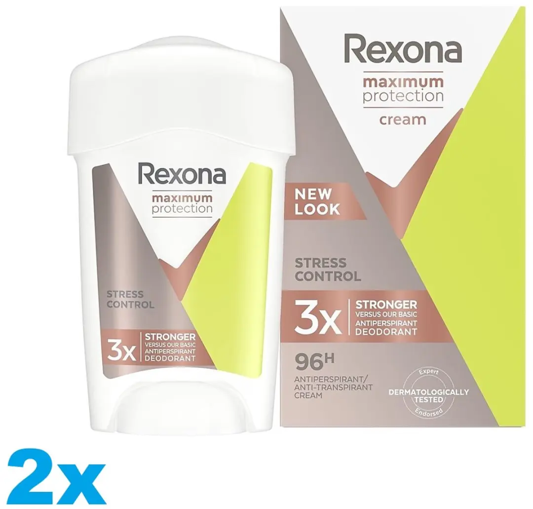 Rexona Maximum Protection Stress Control Deodorant Stick - 90ml (2x45ml)