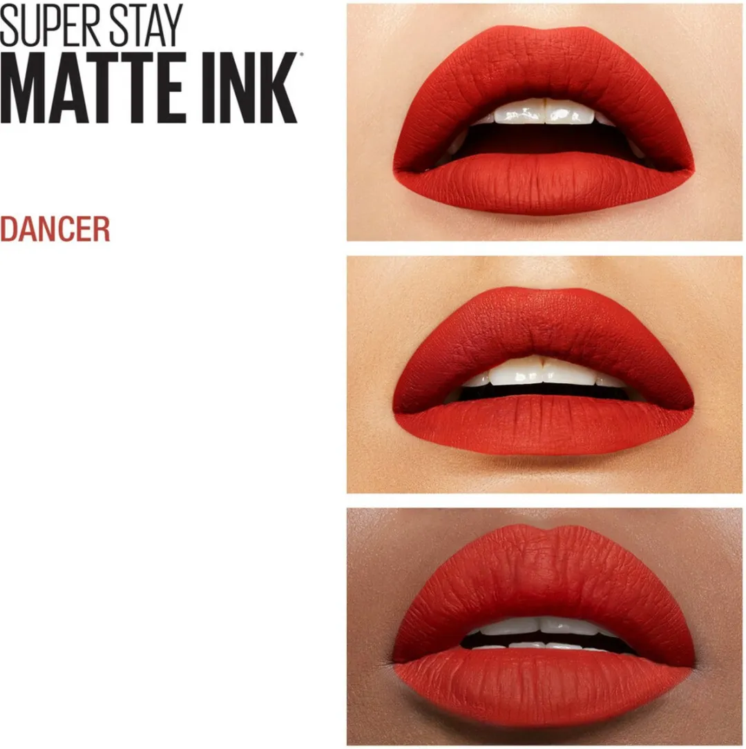 Maybelline SuperStay Matte Ink 118 Dancer Lipstick - 3 Stuks