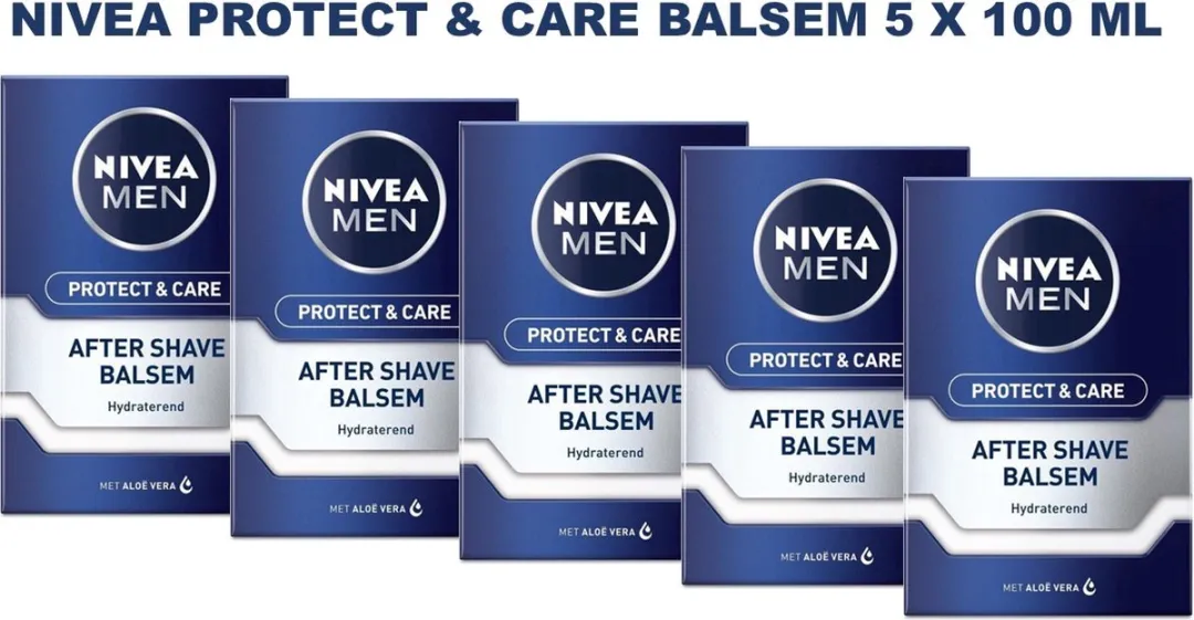 NIVEA Men Aftershave Balsem Protect & Care - 5x100ml - afbeelding 3 van 3