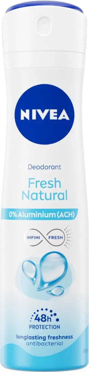 NIVEA Fresh Natural Deodorant Spray 150ml - 3 Stuks