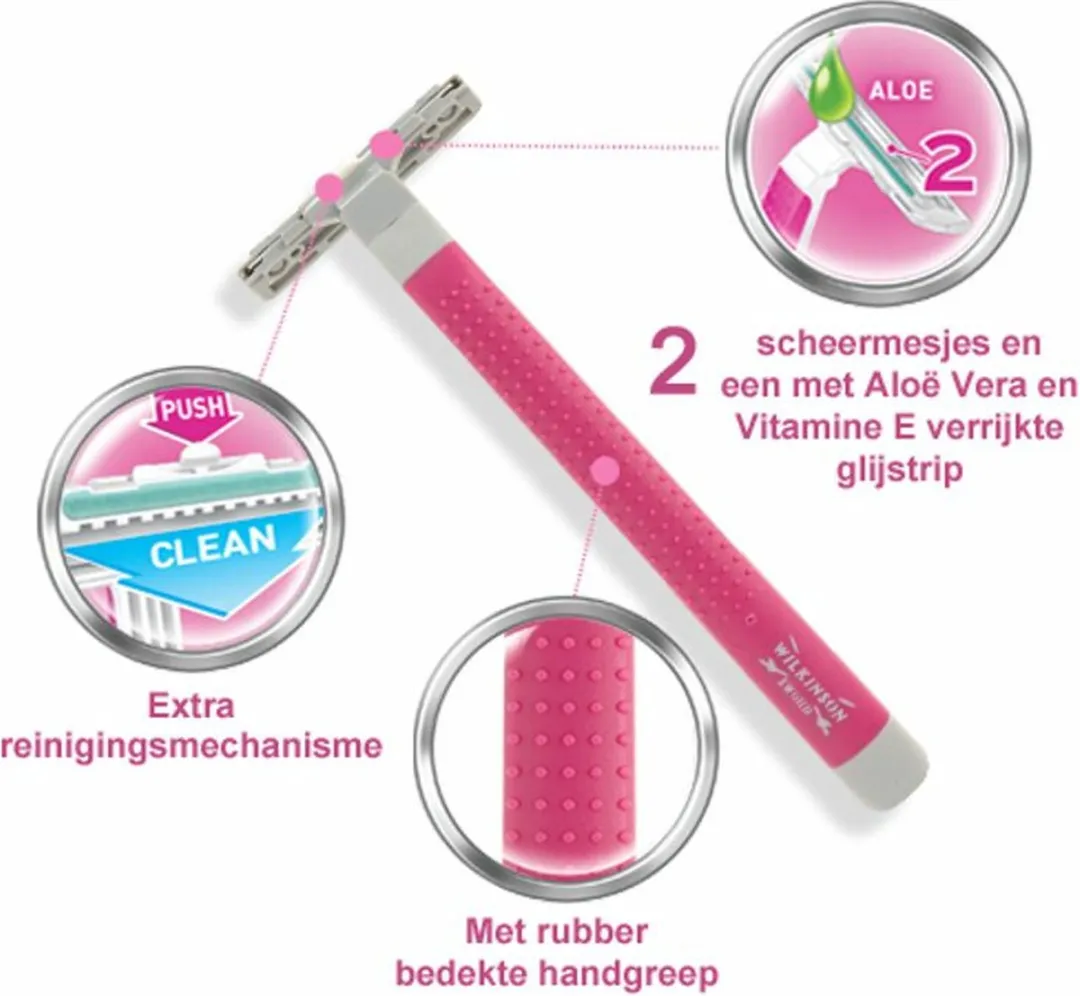 Wilkinson Sword Extra 2 Beauty Wegwerpscheermesjes - 15 Stuks - afbeelding 6 van 6
