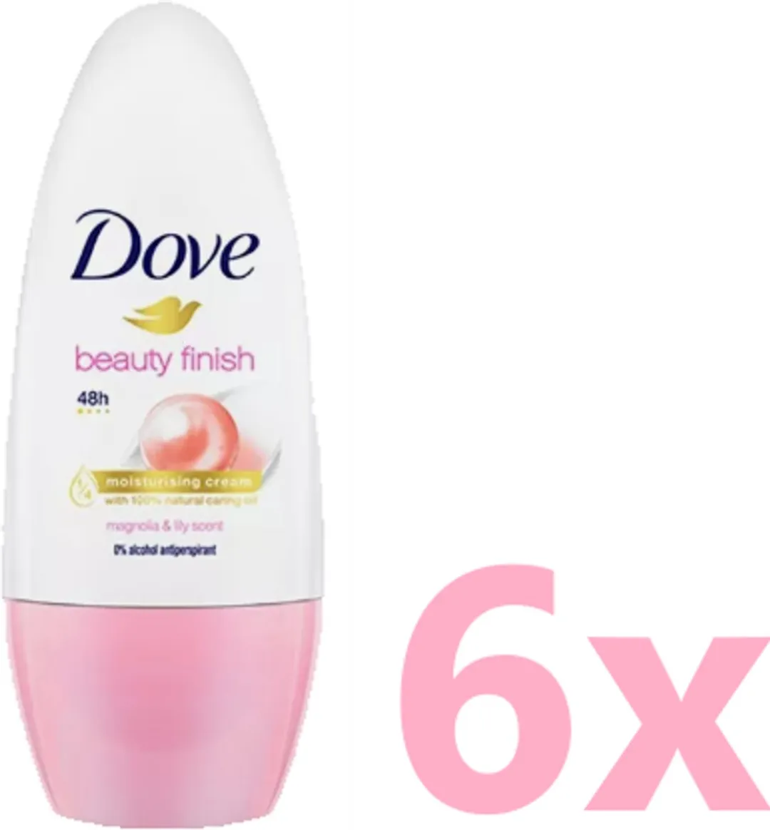 Dove Deodorant Beauty Finish Roller - 6x50ml
