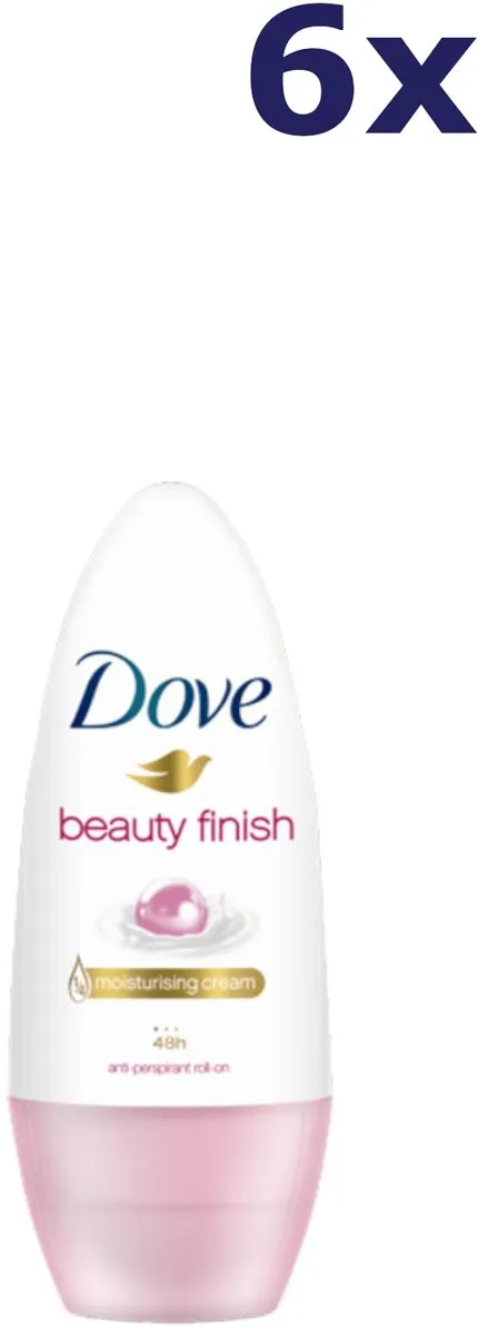 Dove Deodorant Beauty Finish Roller - 6x50ml