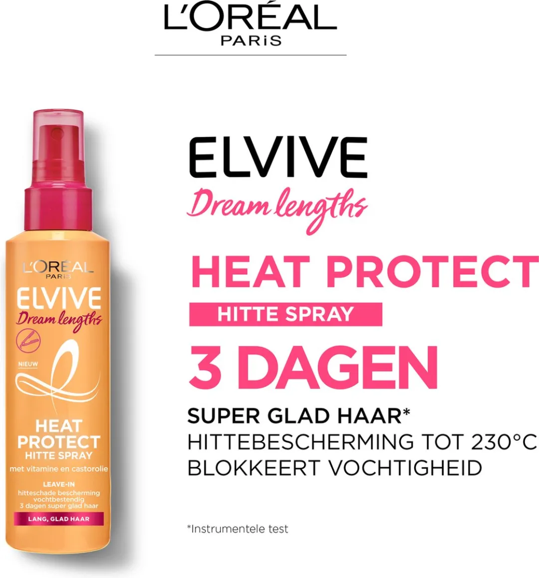 L'Oréal Paris Elvive Dream Lengths Heat Protect Spray 230°C - 900ml (6x150ml)