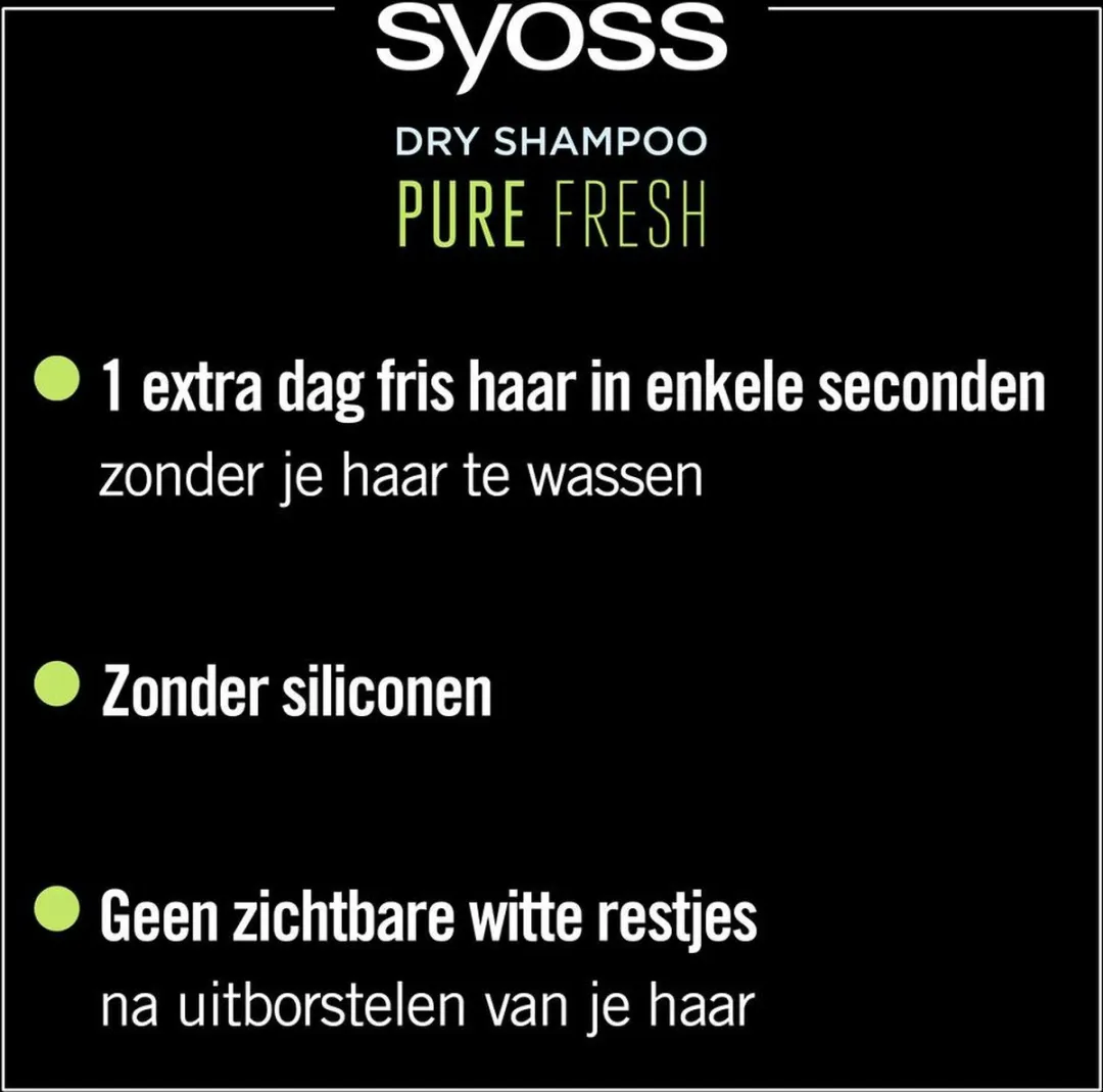 SYOSS DroogShampoo Pure Fresh 600ml