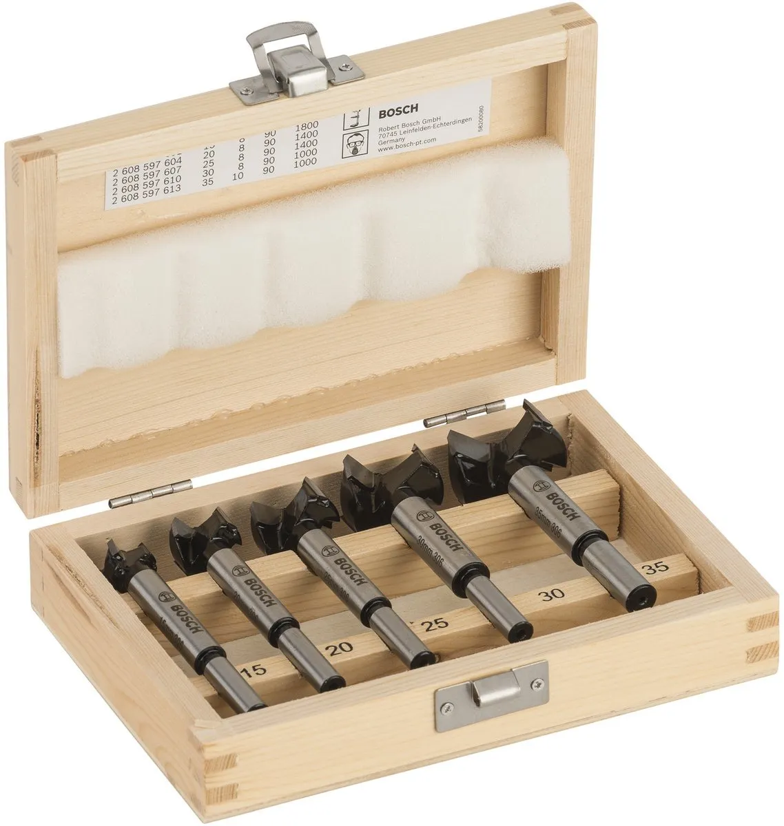 Bosch HM5 Machinale Houtborensset - 5-delig