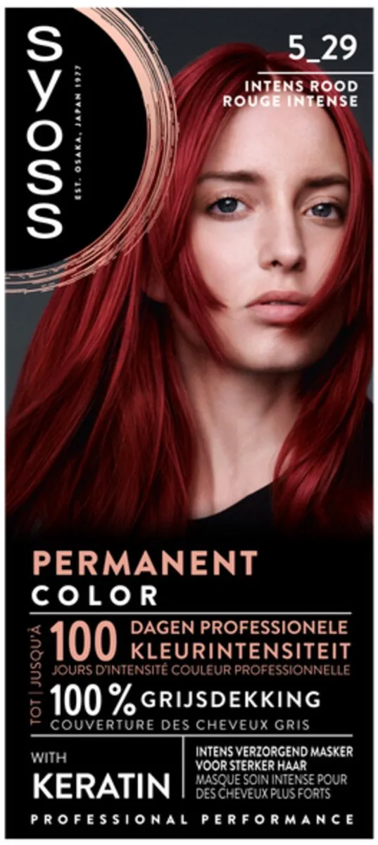 SYOSS Coloration 5-29 Intens Rood Haarverf - 12 Stuks