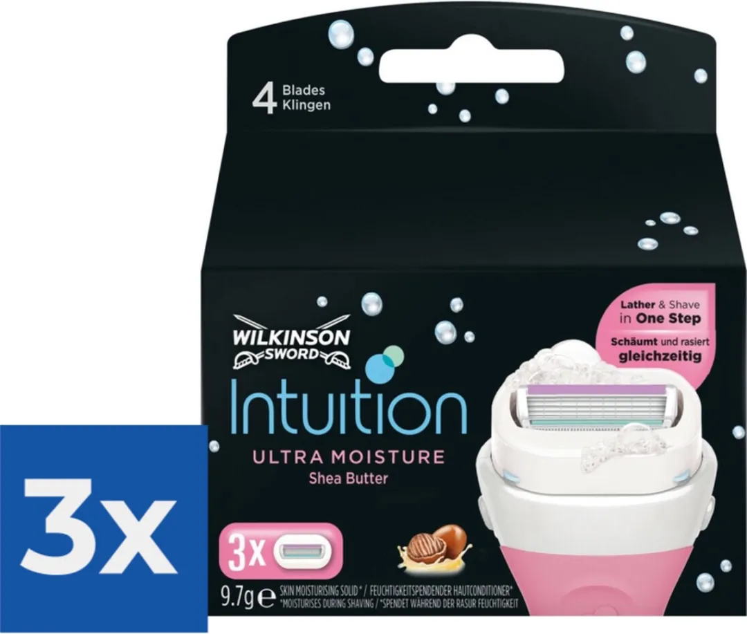 Wilkinson Sword Woman Intuition Ultra Moisture Scheermesjes 3 Stuks
