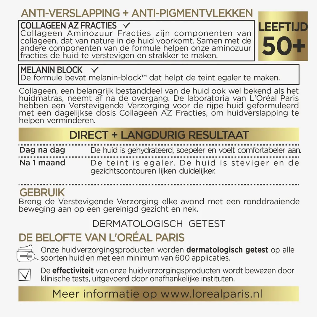 L'Oréal Paris Age Perfect Collageen Nachtcrème 50ml
