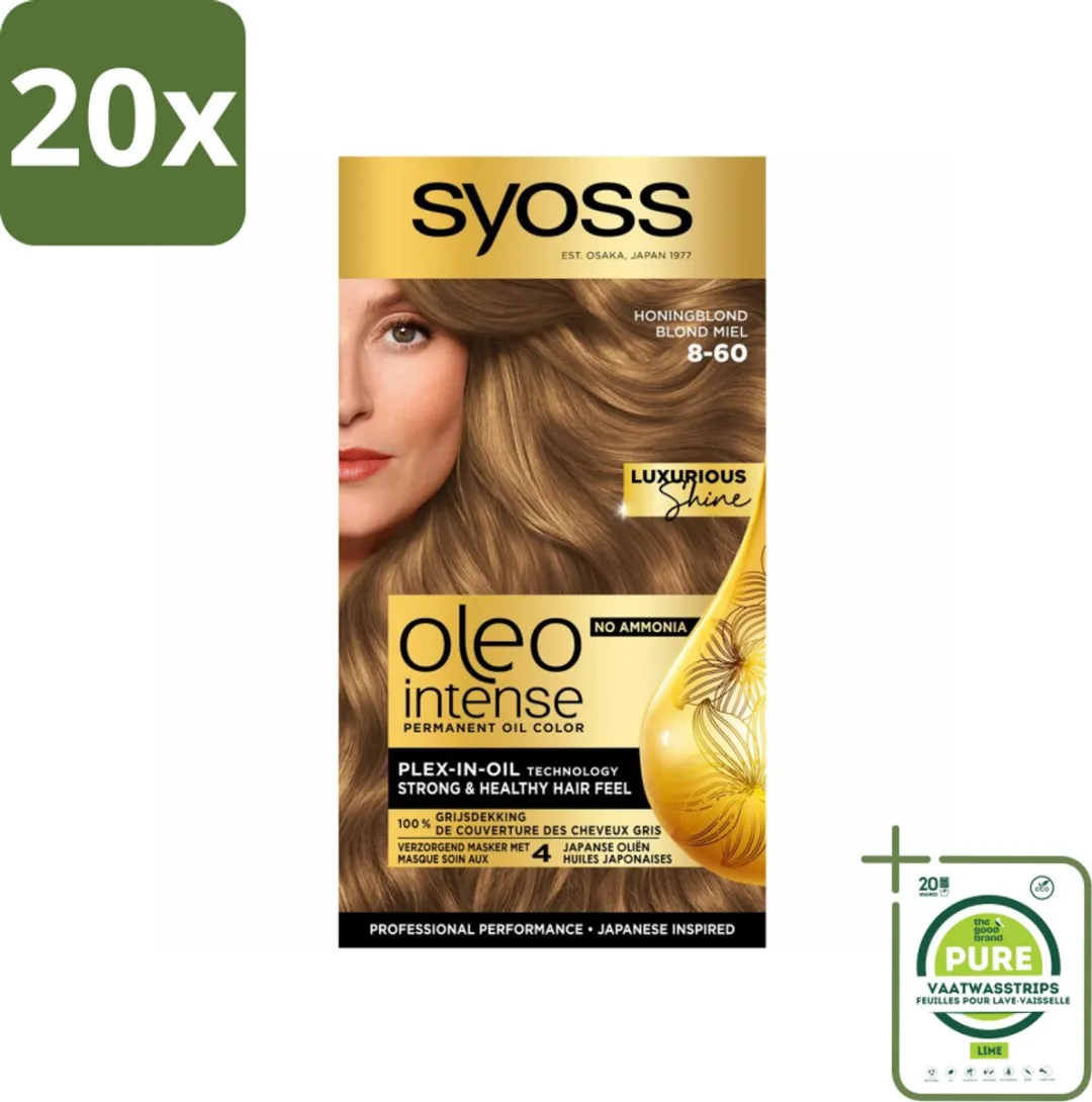 SYOSS Oleo Intense 8-60 Honingblond Haarverf 20 Stuks