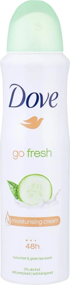 Dove Go Fresh Komkommer Deo Spray 150ml - afbeelding 6 van 6