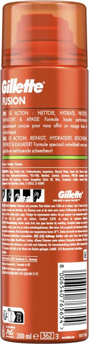 Gillette Fusion 5 Scheergel Sensitive 200ml