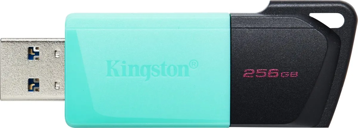 Kingston DataTraveler Exodia M 256GB USB-Stick - 256GB - Zwart/Turquoise