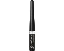 Rimmel London Glam'Eyes Professional Liquid Eyeliner - Zwart - 3 Stuks