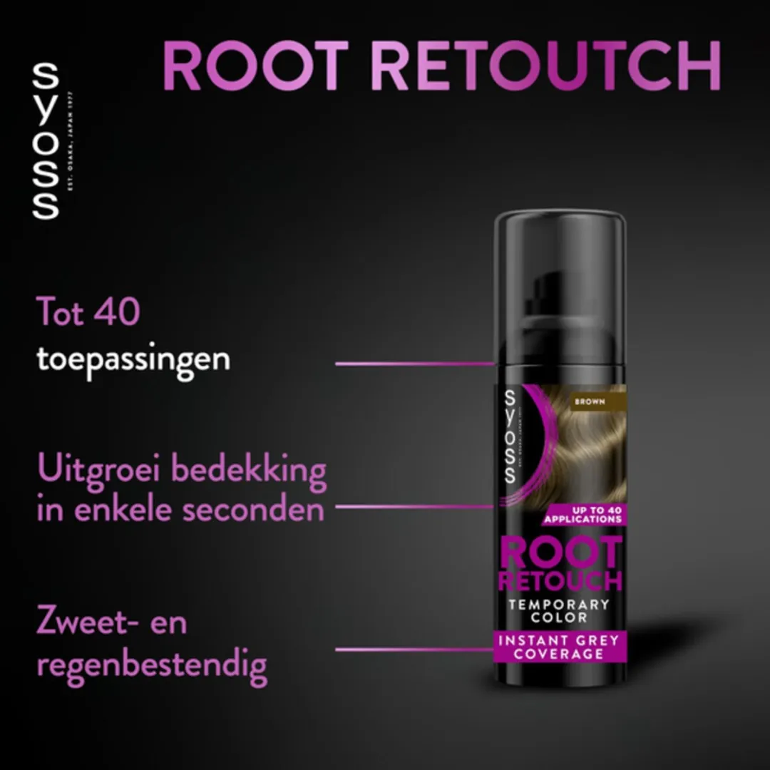 SYOSS Root Retoucher Middenbruin 120ml