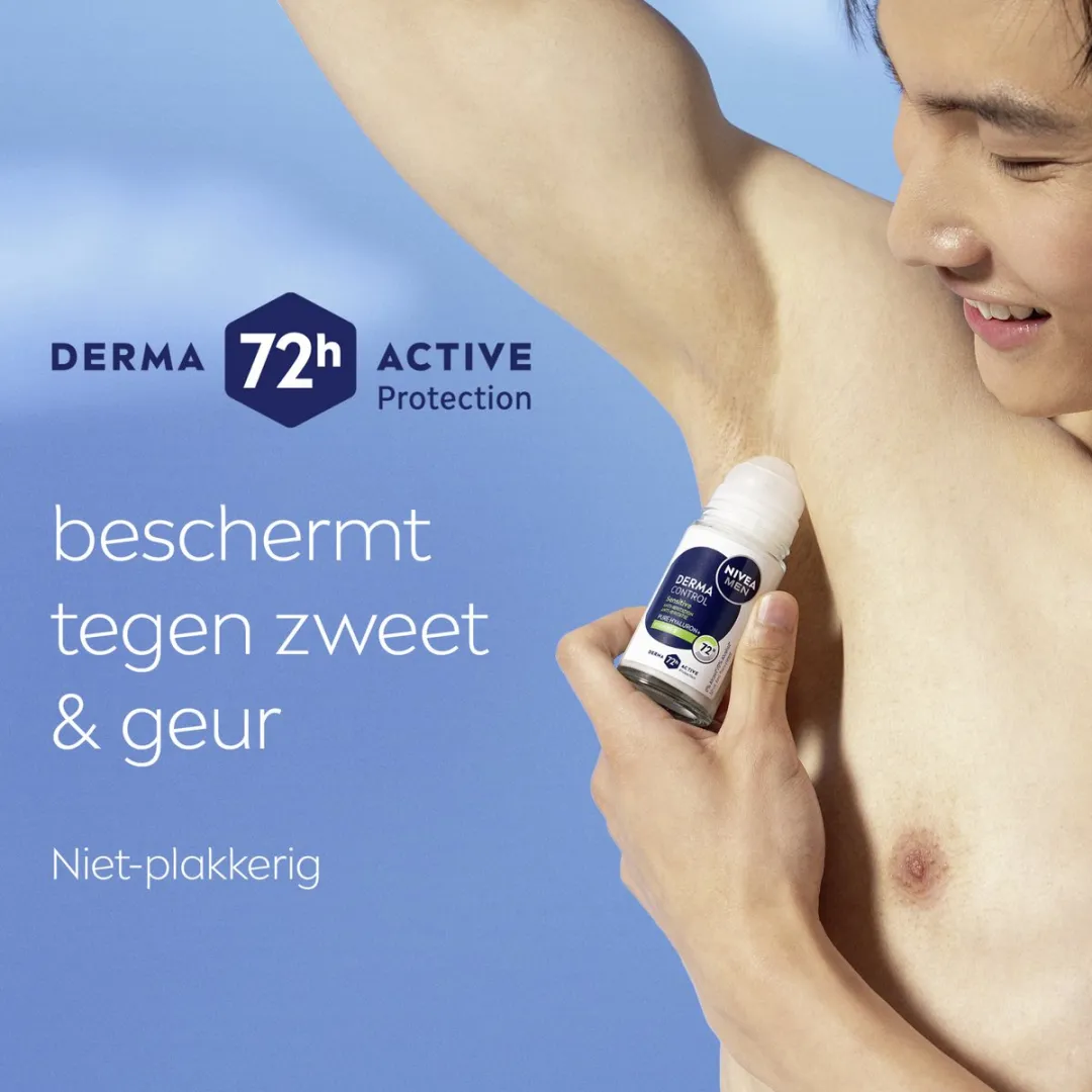 NIVEA MEN Derma Control Sensitive Anti-Transpirant Roller - 300ml
