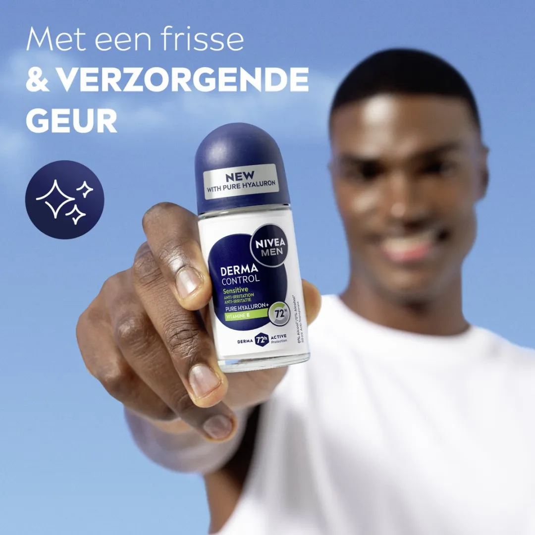 NIVEA MEN Derma Control Sensitive Anti-Transpirant Roller - 300ml